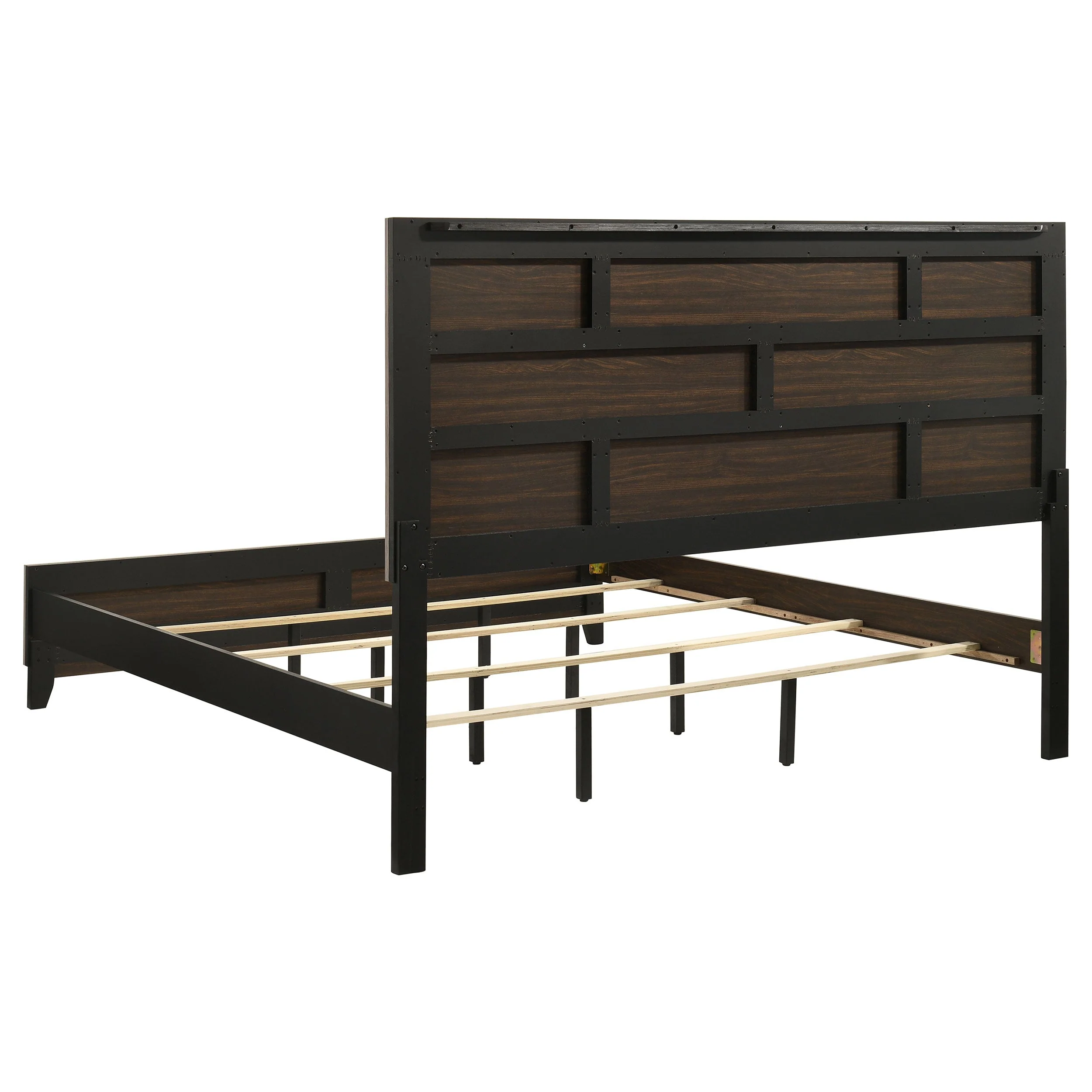 Watson Light Taupe Wood Eastern King Panel Bed - Image 5