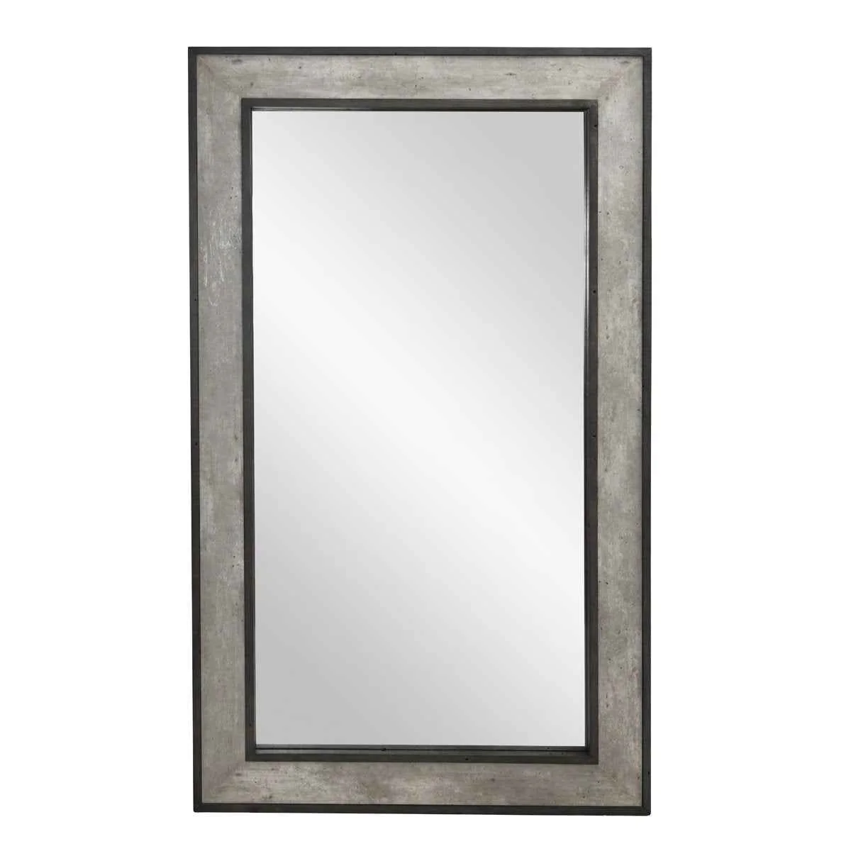 Webster Floor Mirror - Weathered Cement
