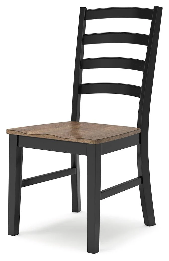 Wildenauer Brown/Black Dining Table and 4 Chairs - Image 13