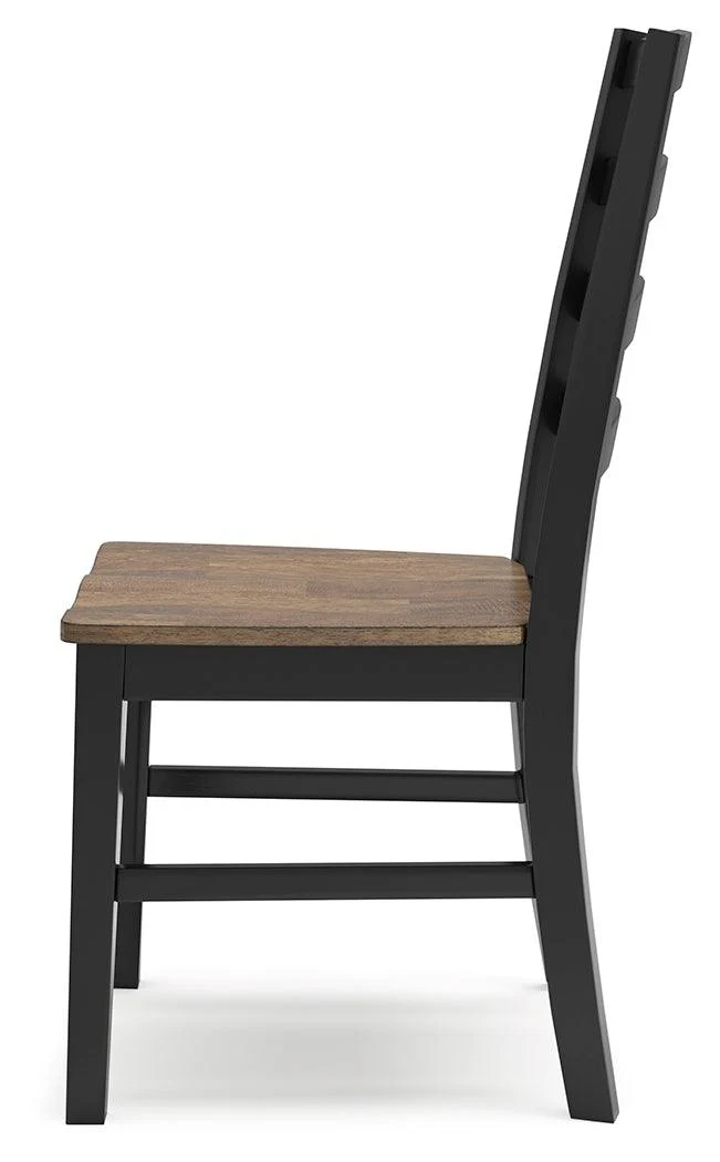 Wildenauer Brown/Black Dining Table and 4 Chairs - Image 14