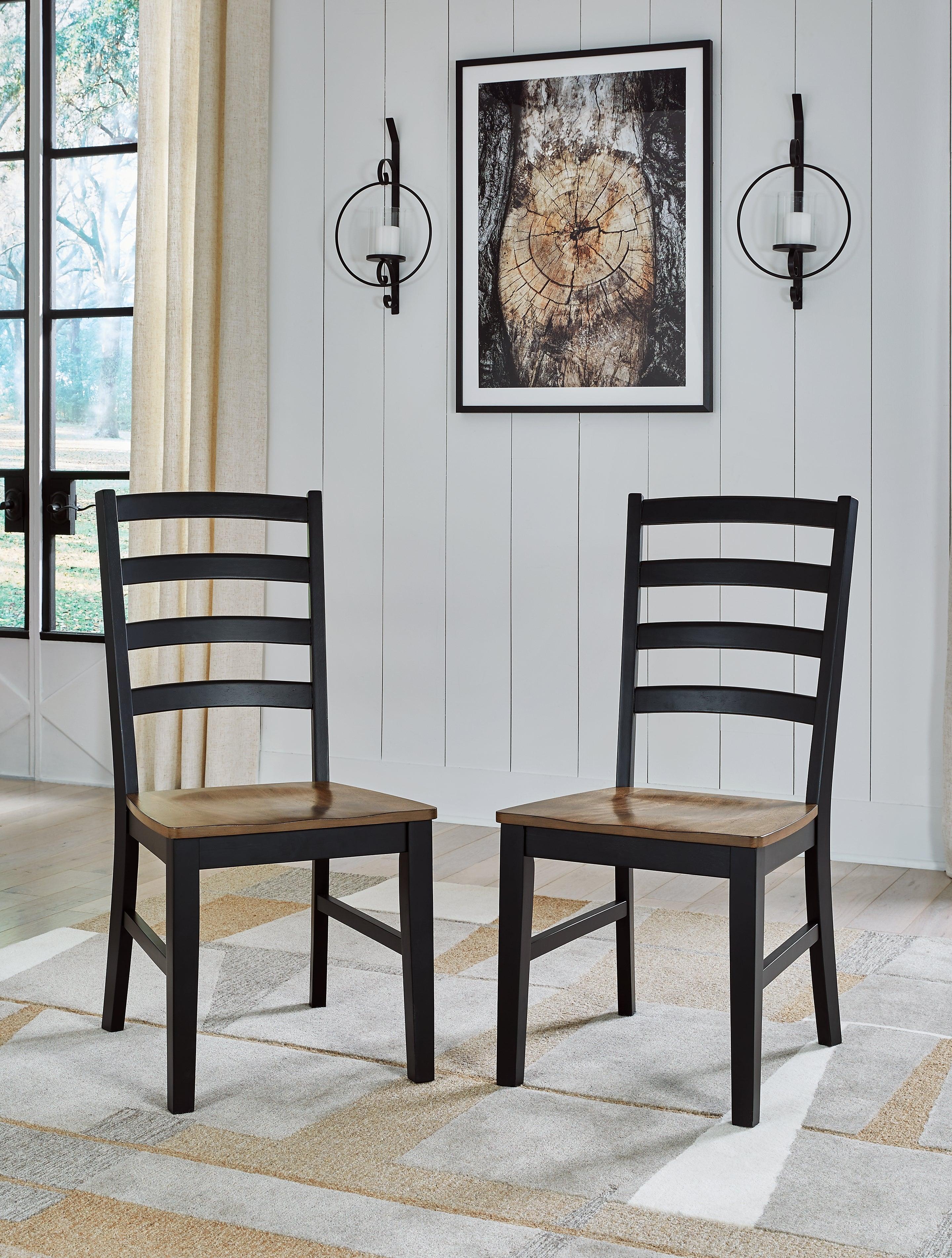 Wildenauer Brown/Black Dining Table and 4 Chairs - Image 19