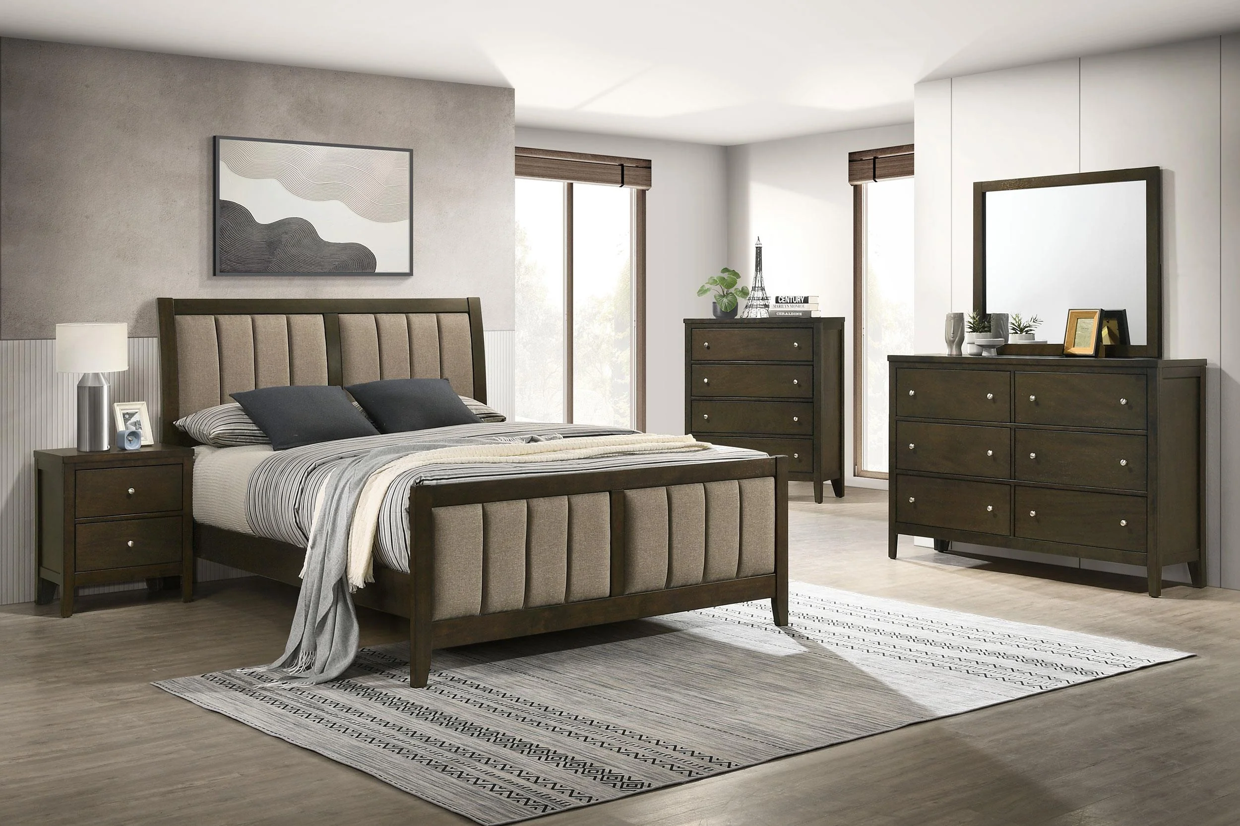 Wilkes Dark Cocoa 6-Drawer Dresser - Image 14