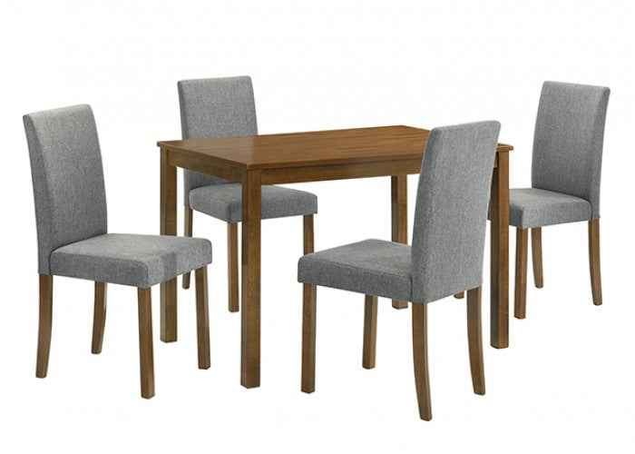 Worland Medium Oak 5-Piece Dining Table Set - Image 2