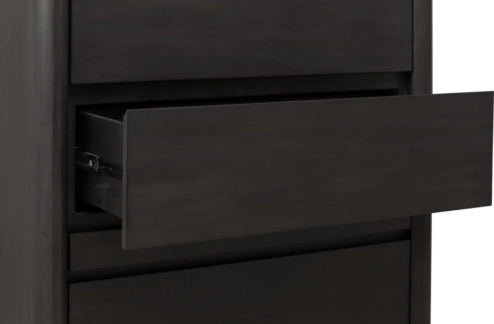 Xolani Jaguar Five Drawer Acacia Wood Chest with Jewelry Tray - Image 6