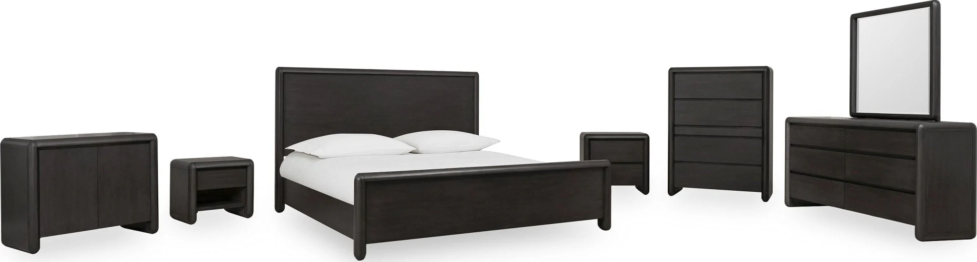 Xolani Jaguar One Drawer Acacia Wood Nightstand - Image 11