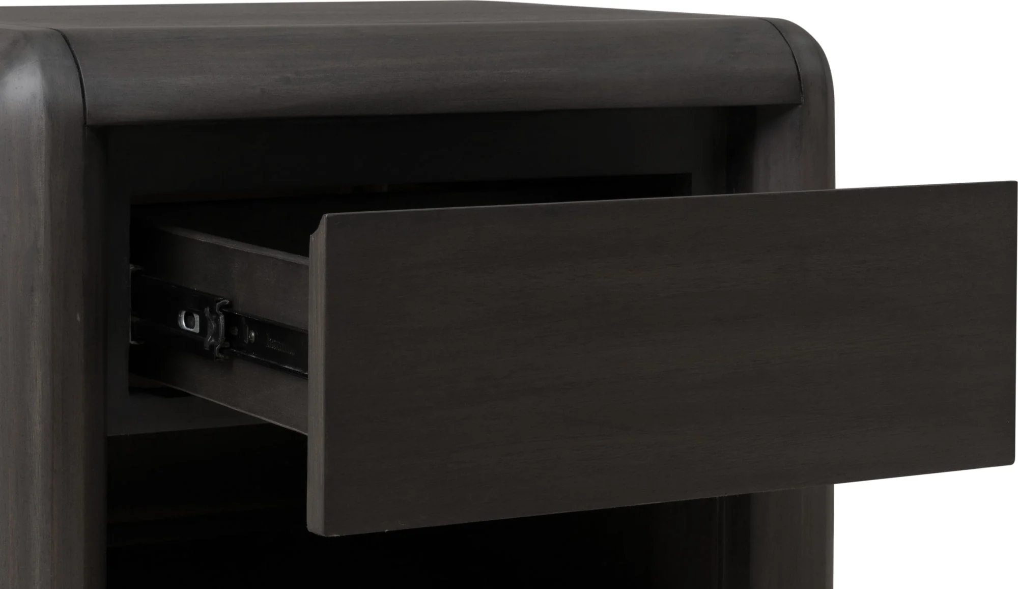 Xolani Jaguar One Drawer Acacia Wood Nightstand - Image 7