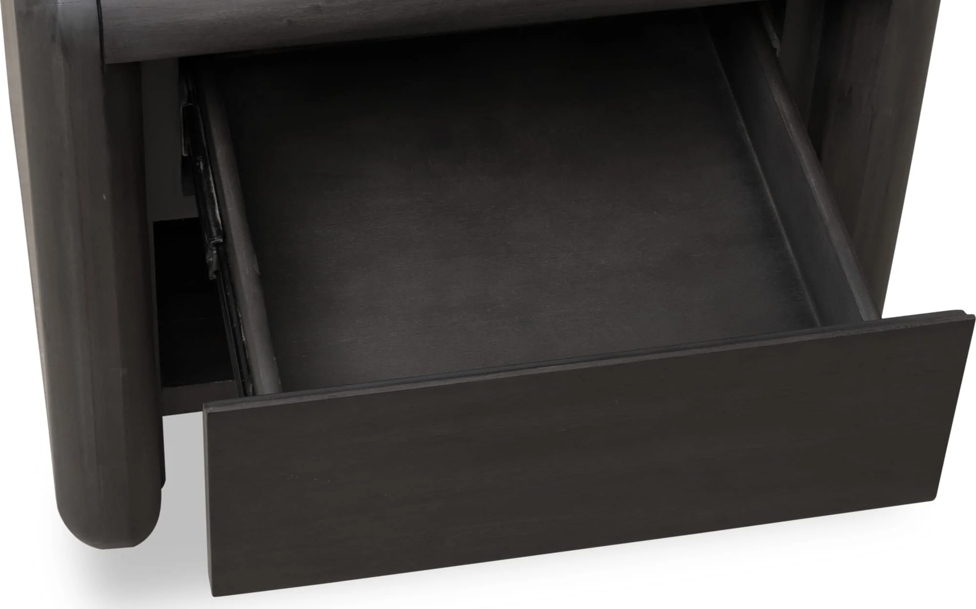 Xolani Jaguar One Drawer Acacia Wood Nightstand - Image 8