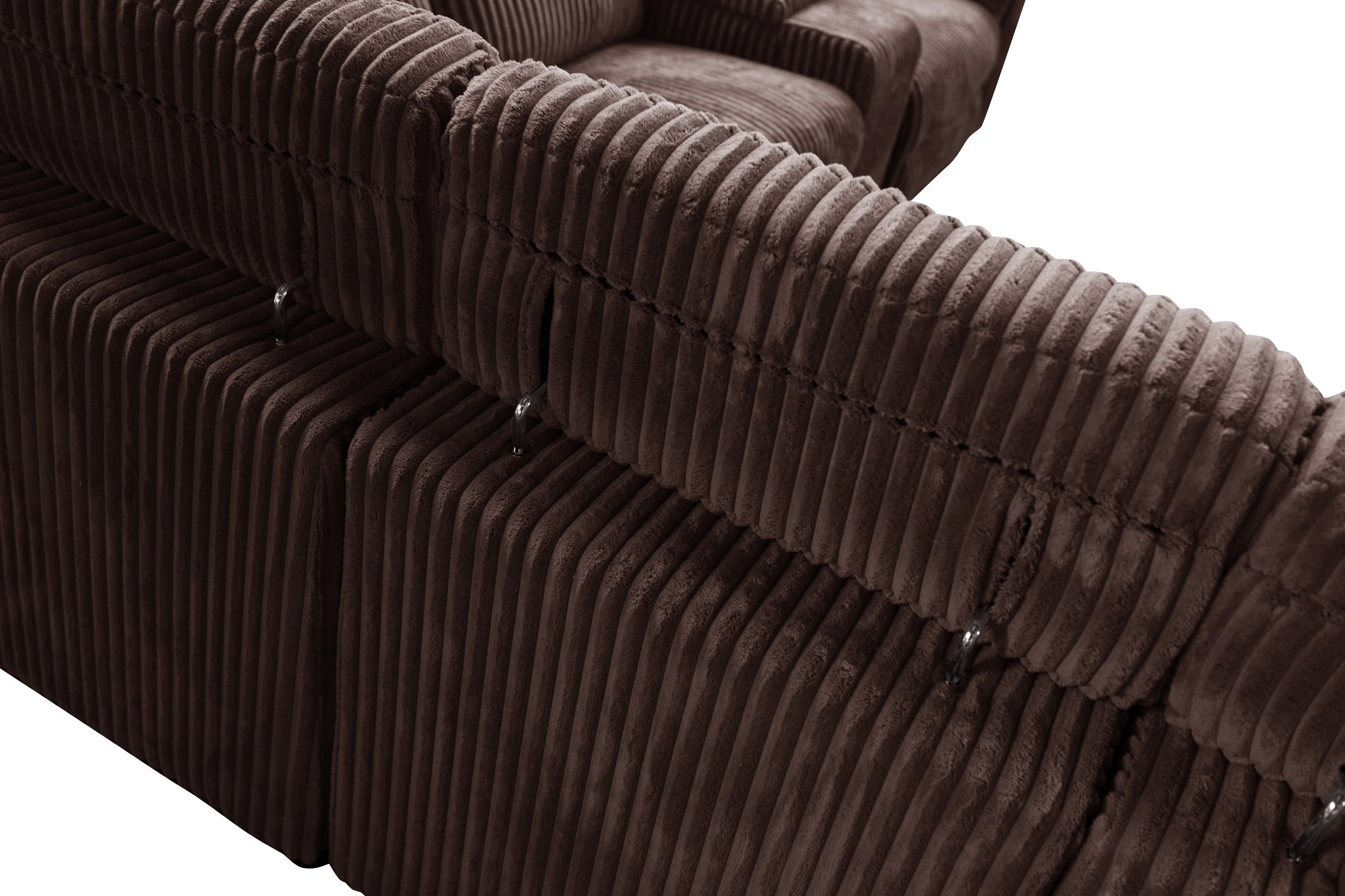 Yash Brown 6-Piece Power Reclining Sectional - Image 9